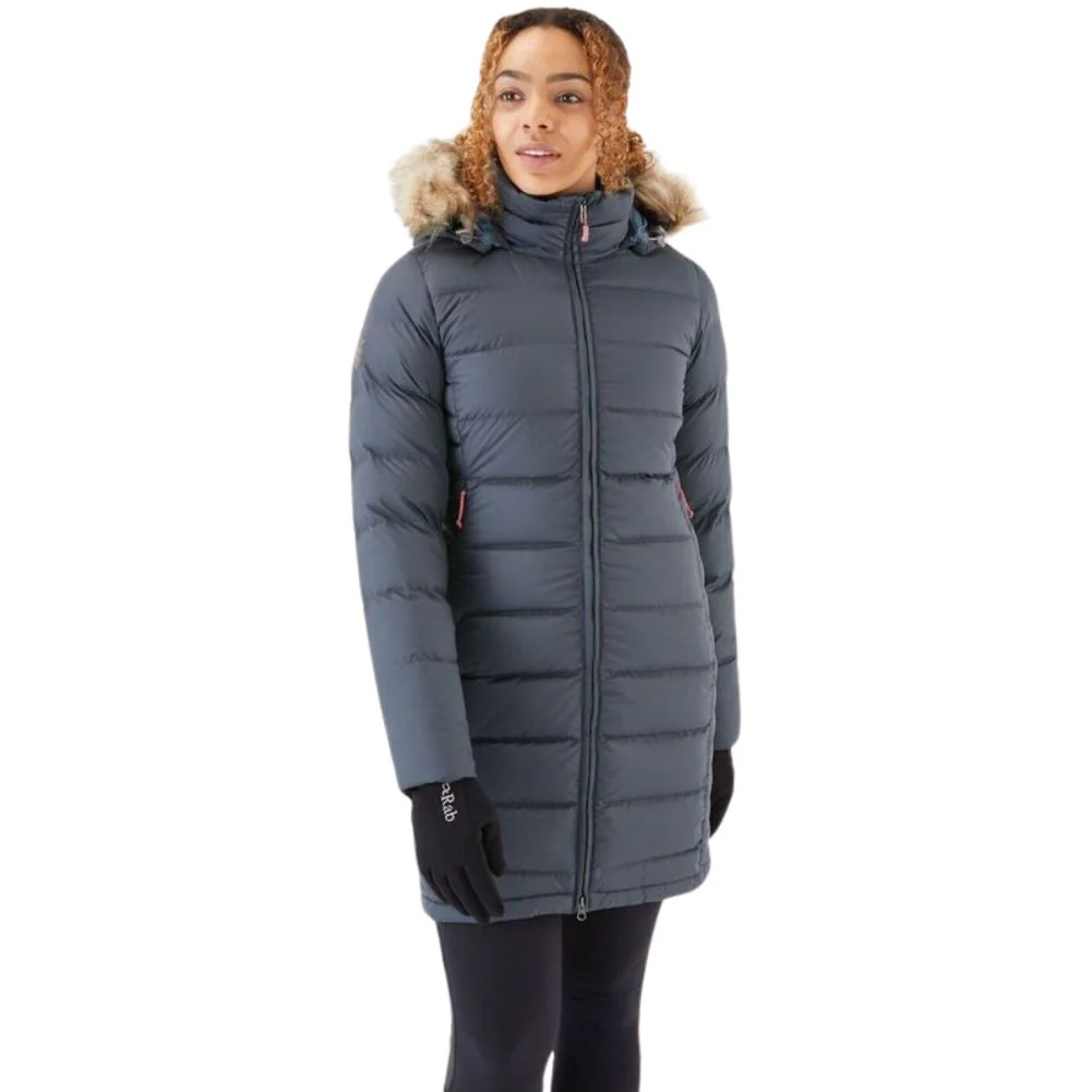 Rab Women's Deep Cover Recycled Down Parka (Steel) - Image 3