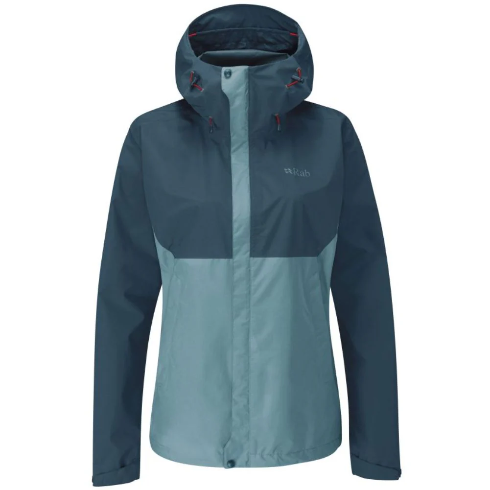 Rab Women's Downpour Eco Waterproof Jacket (Orion Blue/Citadel)