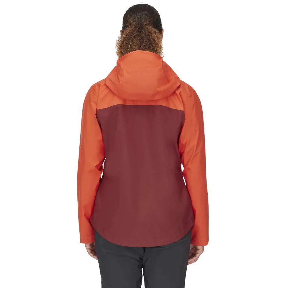 Rab Womens Downpour Eco Waterproof Jacket (Red Grapefruit/Tuscan Red) - Image 5
