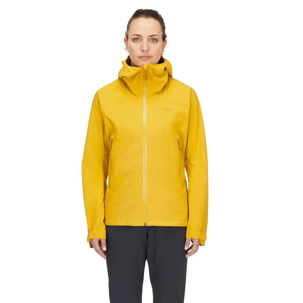 Rab Women's Downpour Light Waterproof Jacket (Sahara) - Image 3