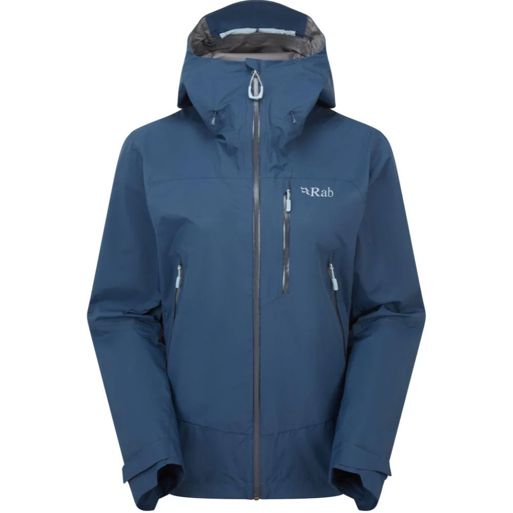 Rab Women's Downpour Mountain Waterproof Jacket (Tempest Blue)
