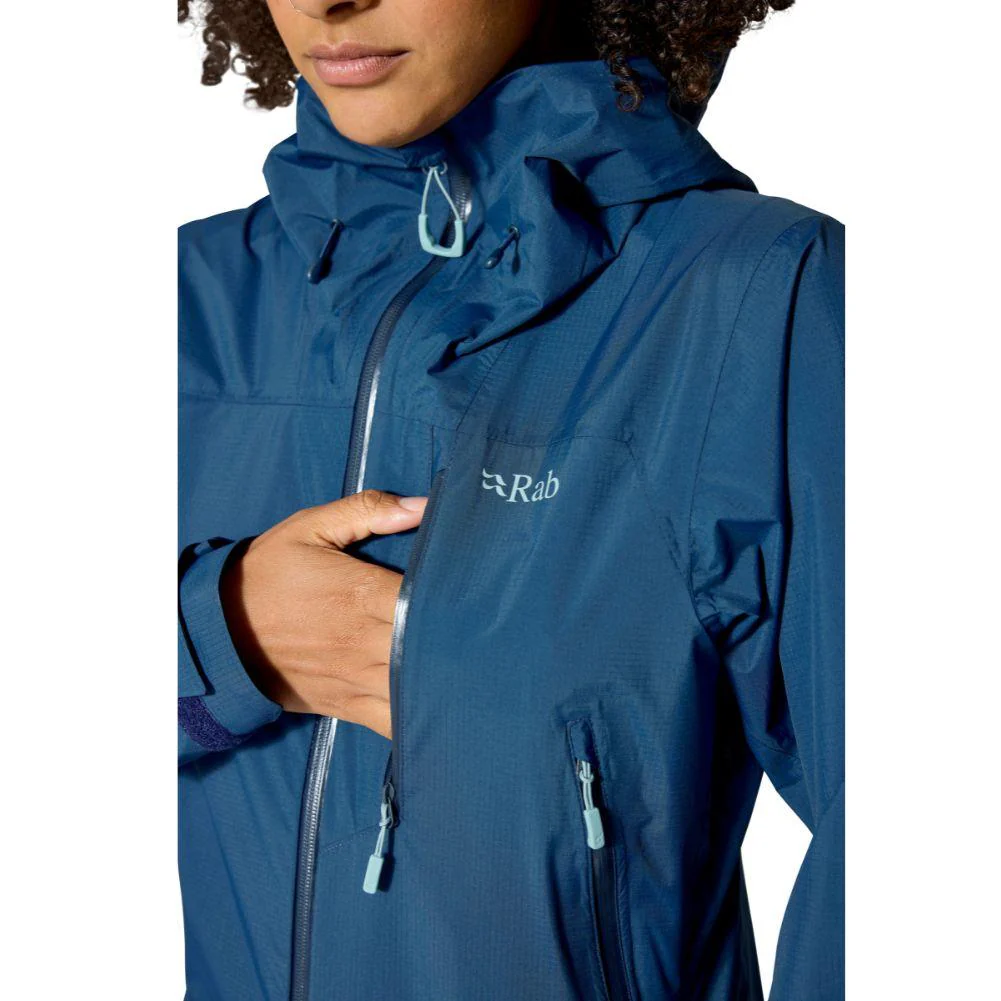 Rab Women's Downpour Mountain Waterproof Jacket (Tempest Blue) - Image 5