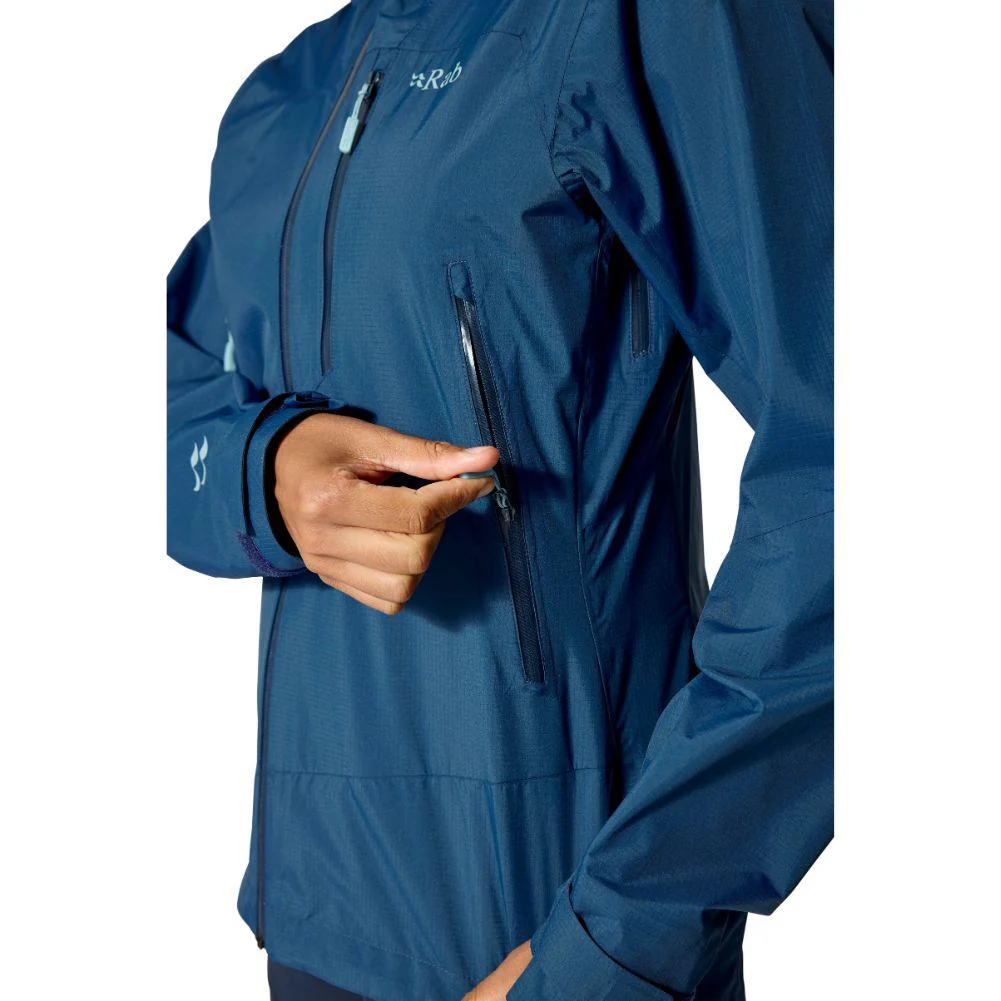 Rab Women's Downpour Mountain Waterproof Jacket (Tempest Blue) - Image 7