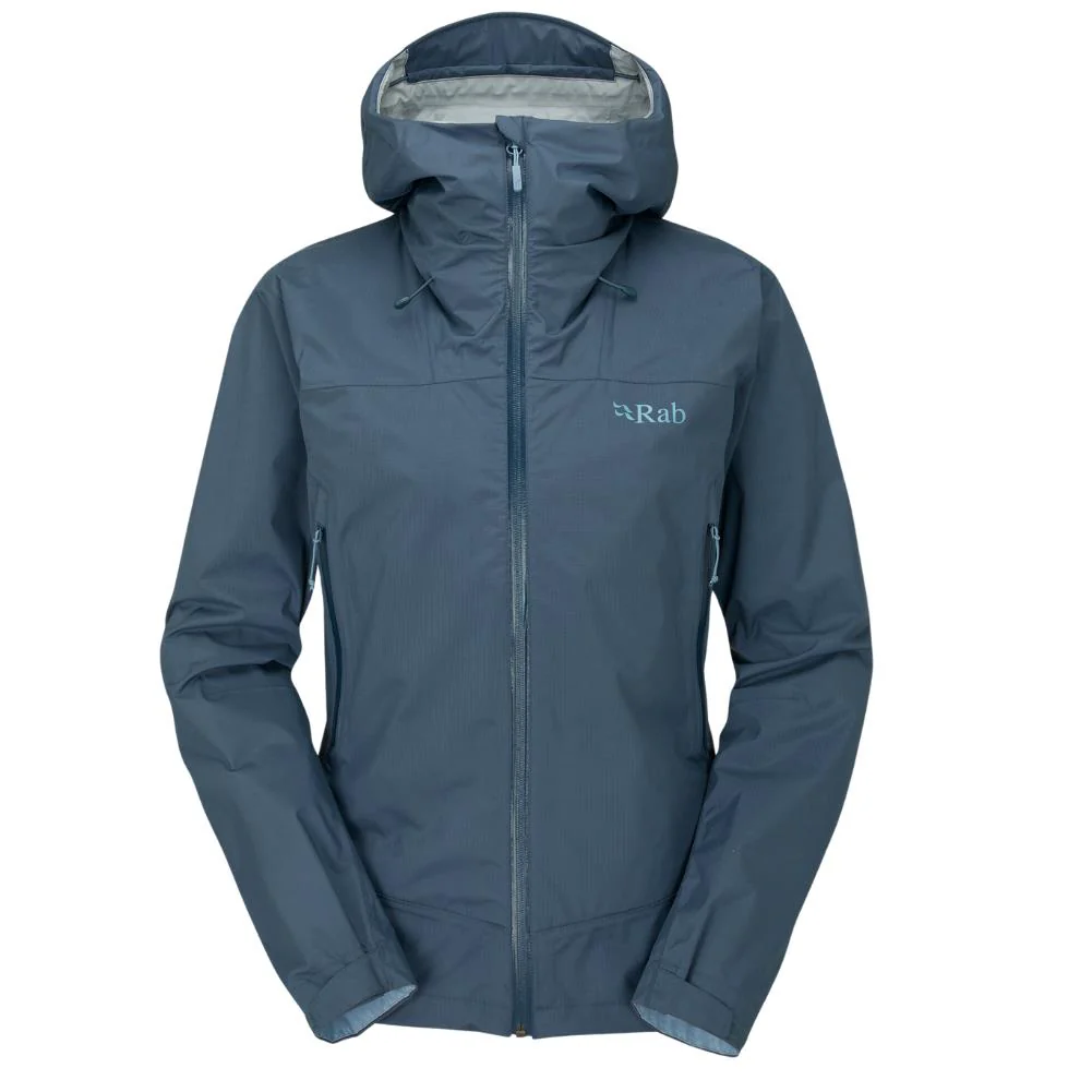 RAB Women's Downpour Plus 2.0 Waterproof Jacket (Orion Blue) - Image 7