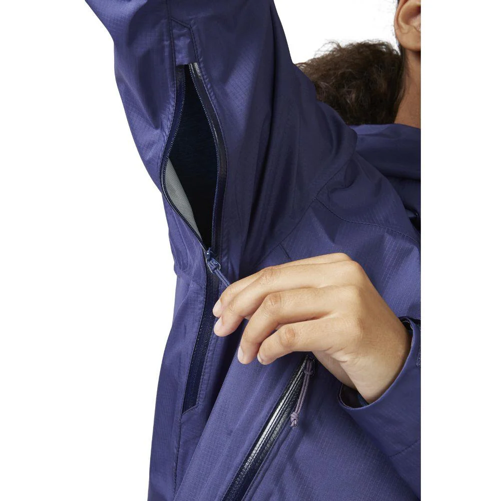 RAB Women's Downpour Plus 2.0 Waterproof Jacket (Patriot Blue) - Image 5