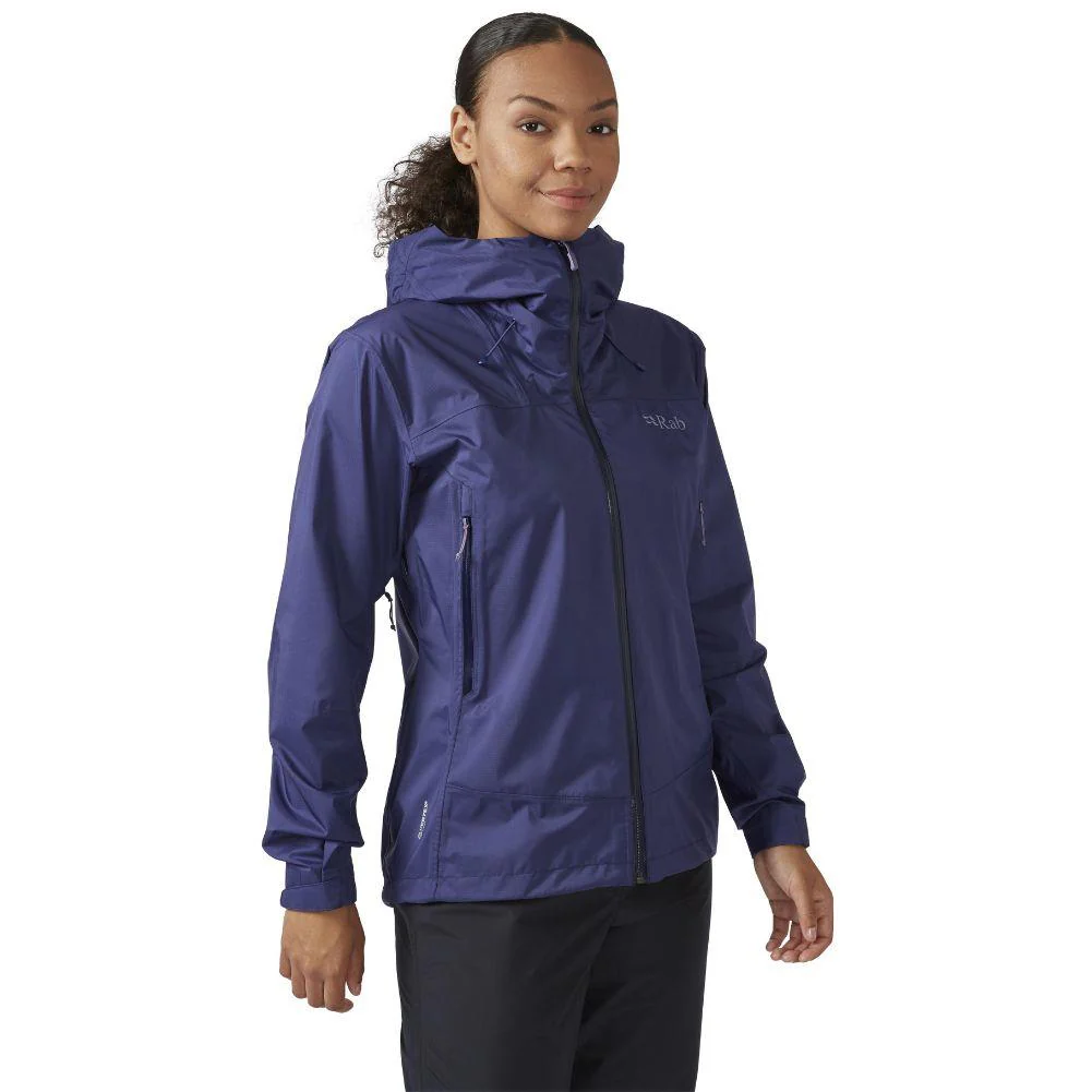 RAB Women's Downpour Plus 2.0 Waterproof Jacket (Patriot Blue) - Image 9
