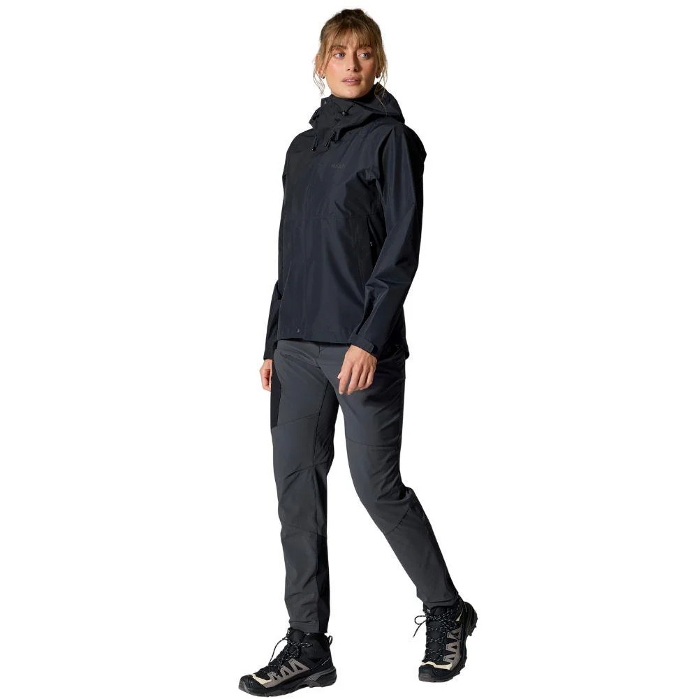 Rab Women's Downpour Waterproof Jacket (Black) - Image 12