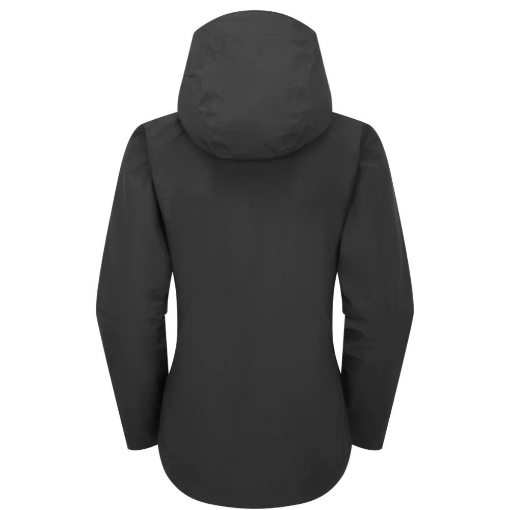 Rab Women's Downpour Waterproof Jacket (Black) - Image 2