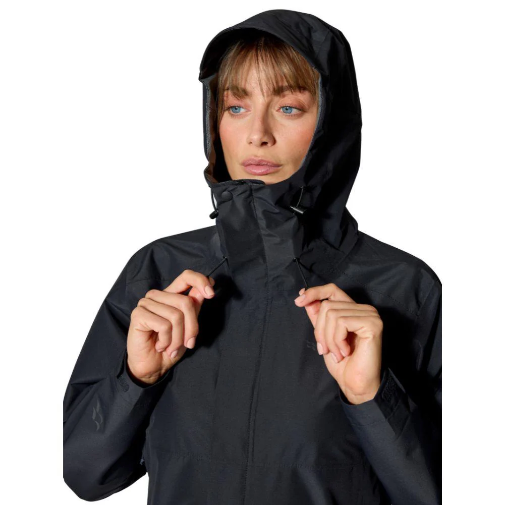 Rab Women's Downpour Waterproof Jacket (Black) - Image 5