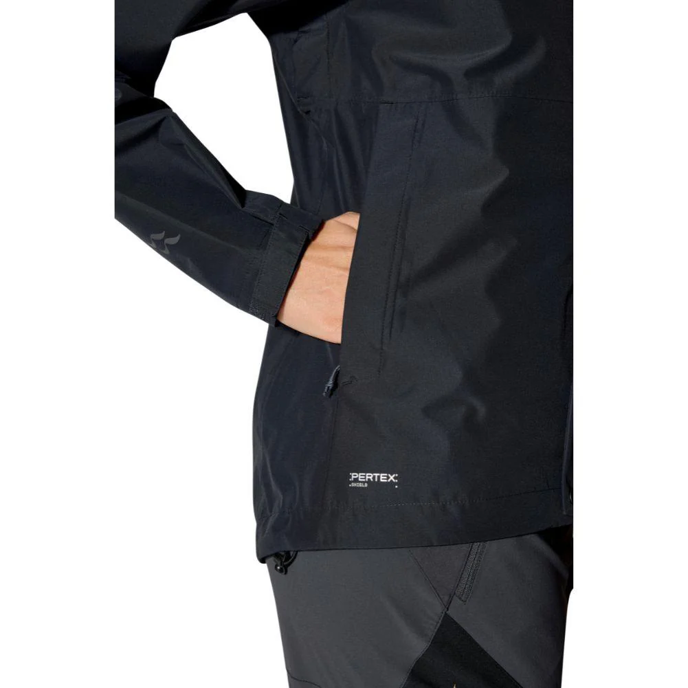 Rab Women's Downpour Waterproof Jacket (Black) - Image 8