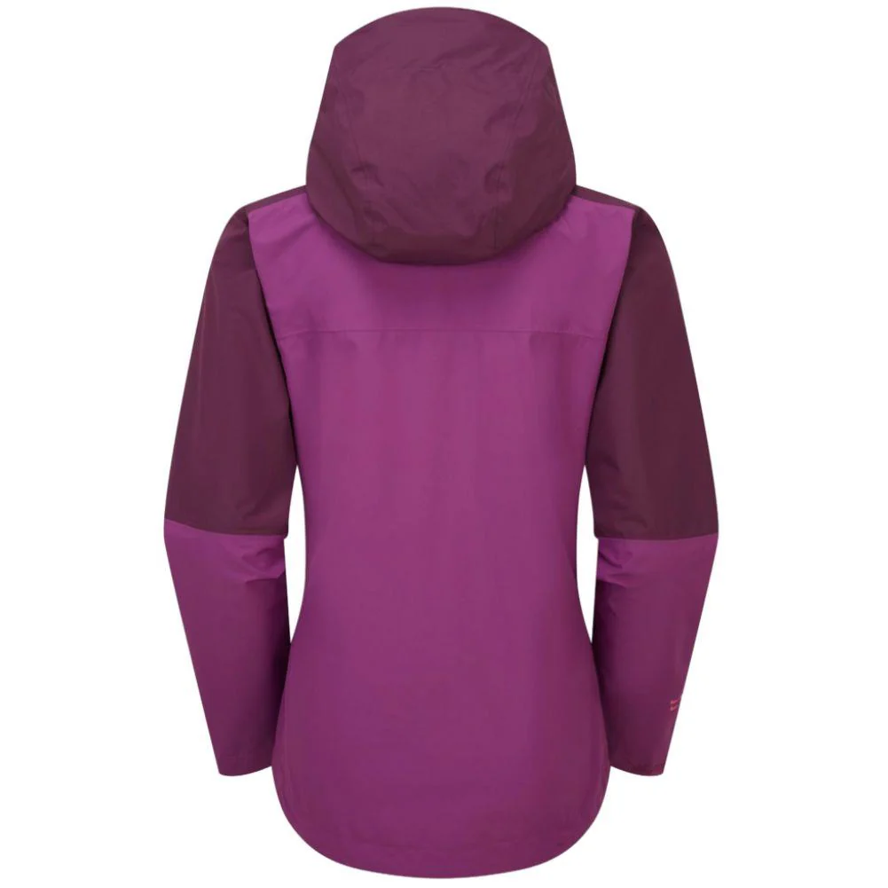 Rab Women's Downpour Waterproof Jacket (Mulberry/Plum) - Image 2