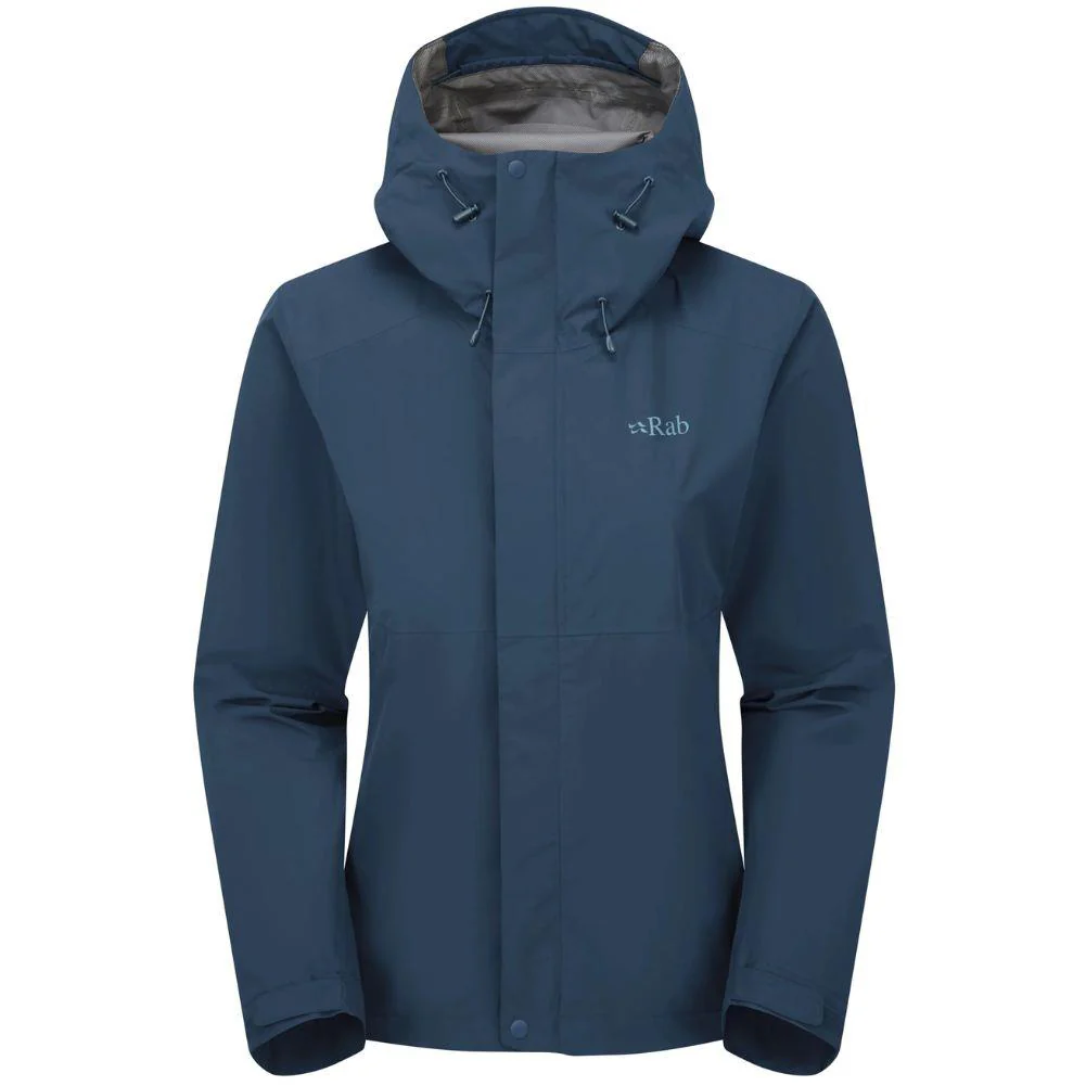Rab Women's Downpour Waterproof Jacket (Tempest Blue)