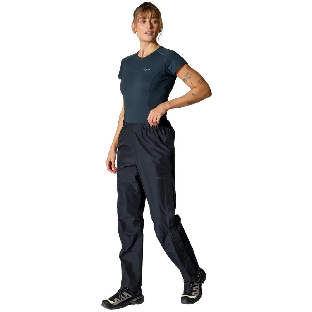 Rab Women's Downpour Waterproof Pants - Short (Black) - Image 3