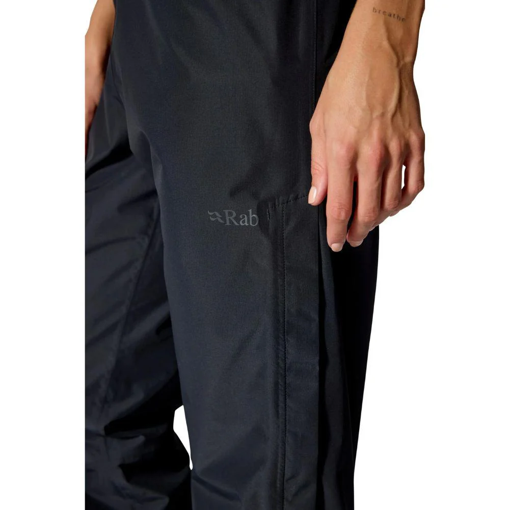 Rab Women's Downpour Waterproof Pants - Short (Black) - Image 7