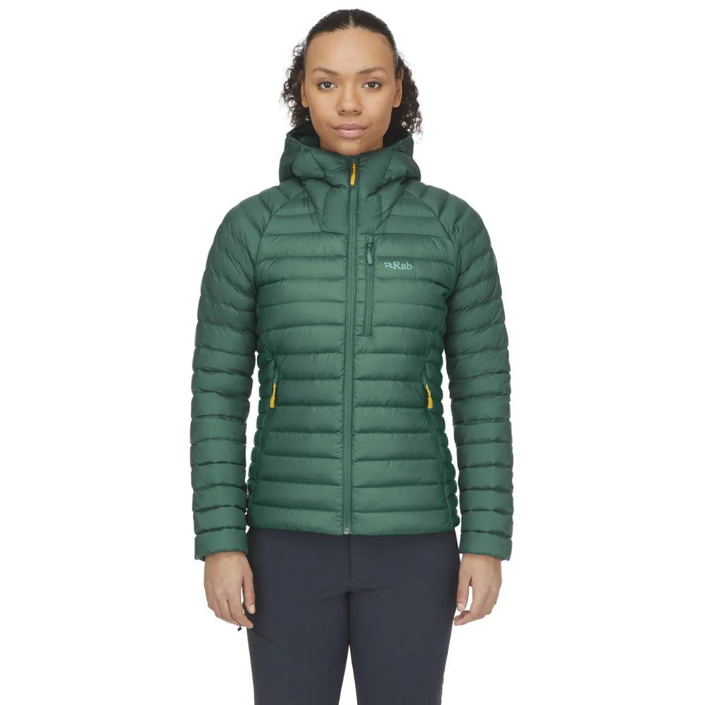 Rab Women's Microlight Alpine Down Jacket (Green Slate) - Image 3