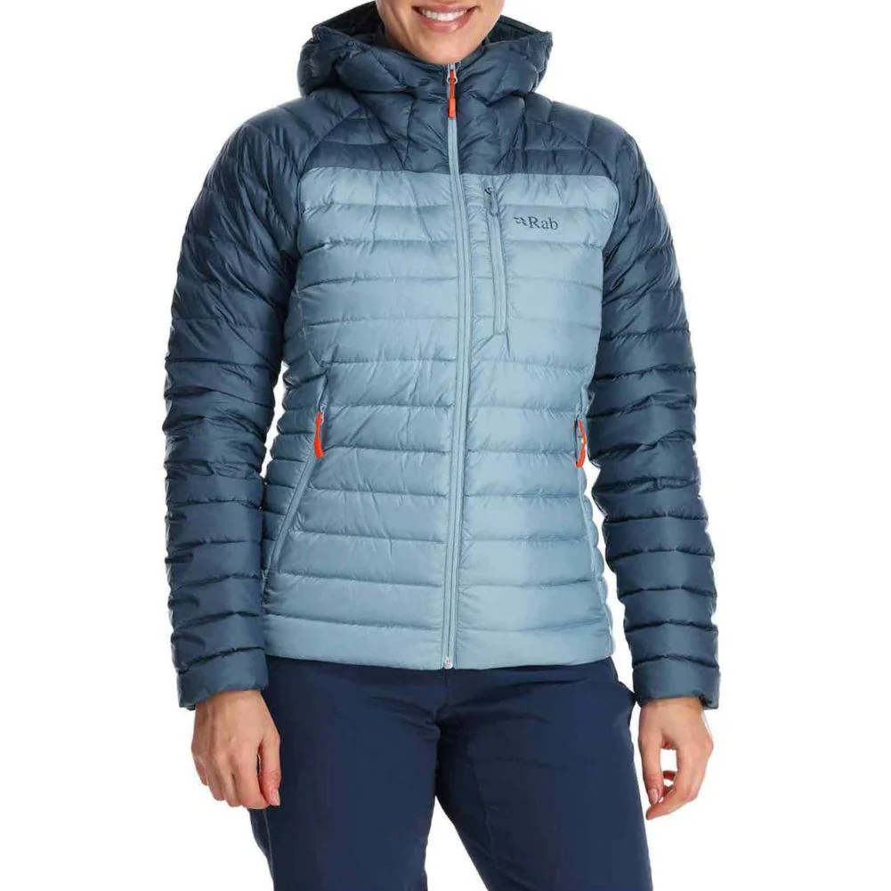 Rab Women's Microlight Alpine Down Jacket (Orion Blue/Citadel) - Image 2