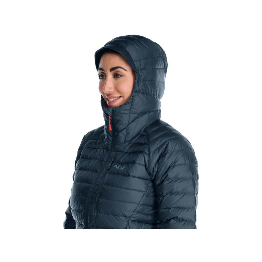 Rab Women's Microlight Alpine Long Down Jacket (Orion Blue) - Image 5