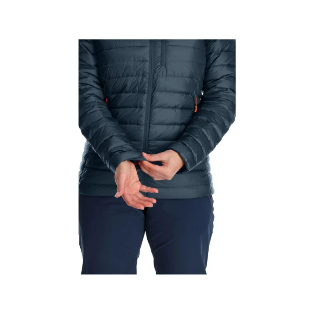 Rab Women's Microlight Alpine Long Down Jacket (Orion Blue) - Image 6