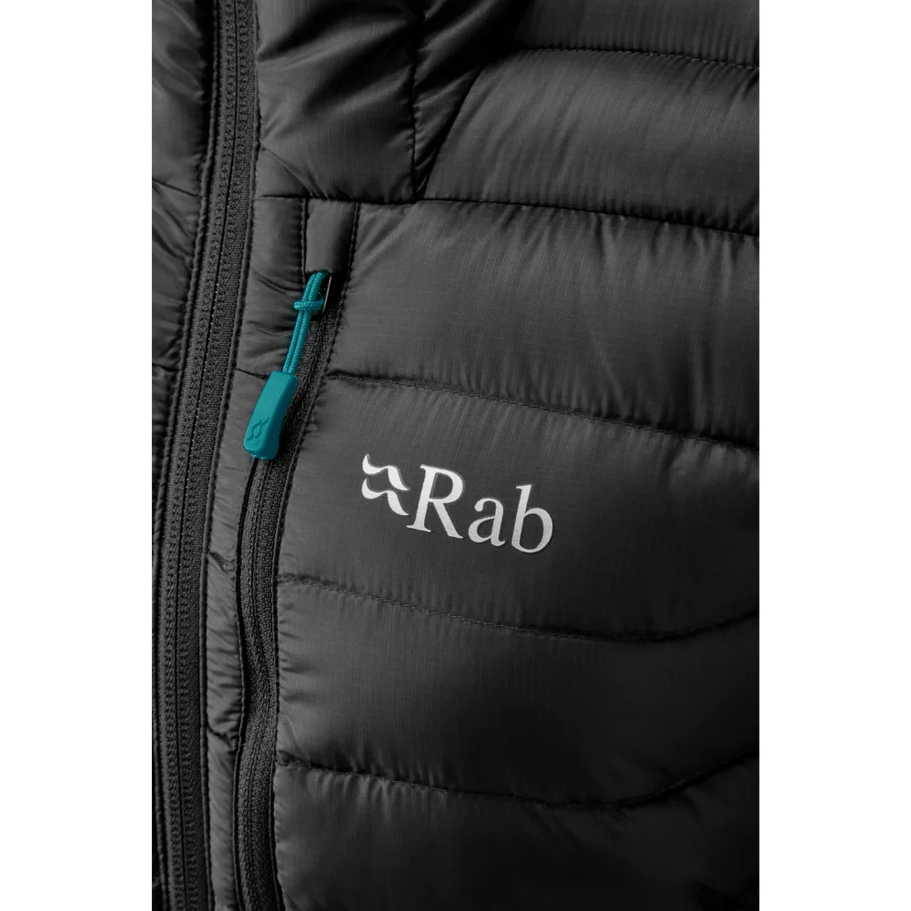 Rab Women's Microlight Alpine Long Down Jacket (Black) - Image 4