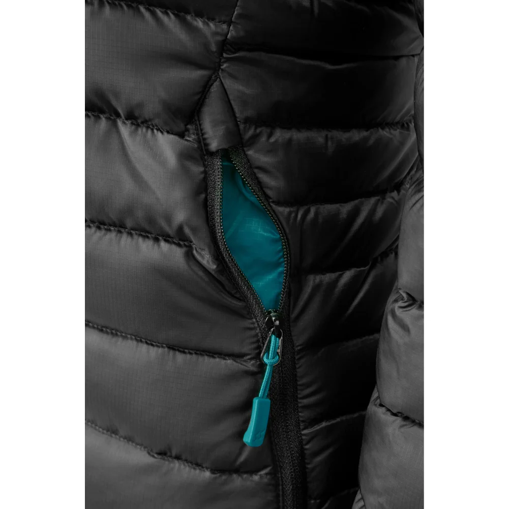 Rab Women's Microlight Alpine Long Down Jacket (Black) - Image 5