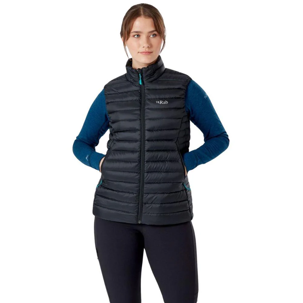 Rab Women's Microlight Down Vest (Black) - Image 3