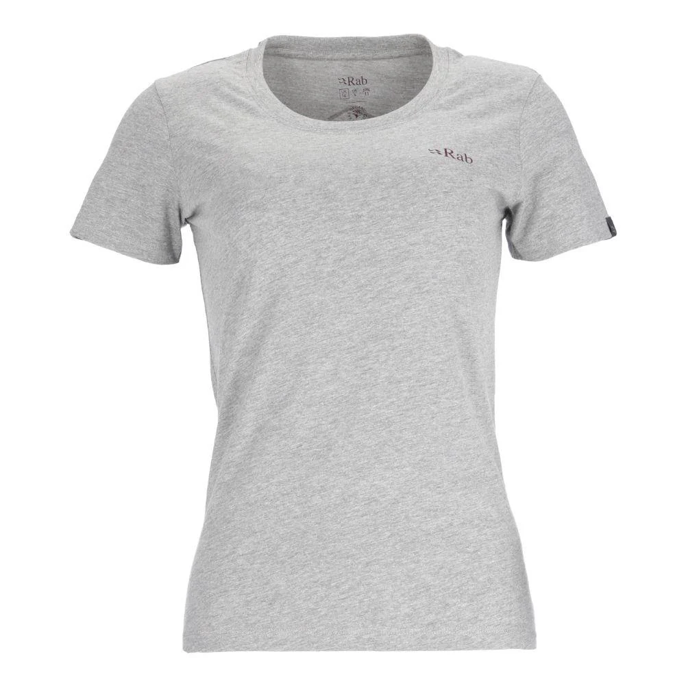 Rab Women's Stance Mountain Peak Tee (Grey Marl)