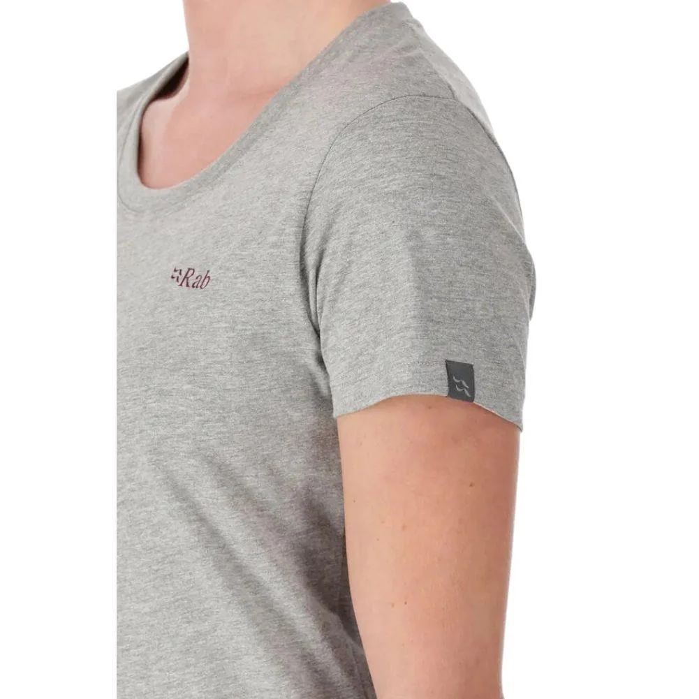 Rab Women's Stance Mountain Peak Tee (Grey Marl) - Image 2