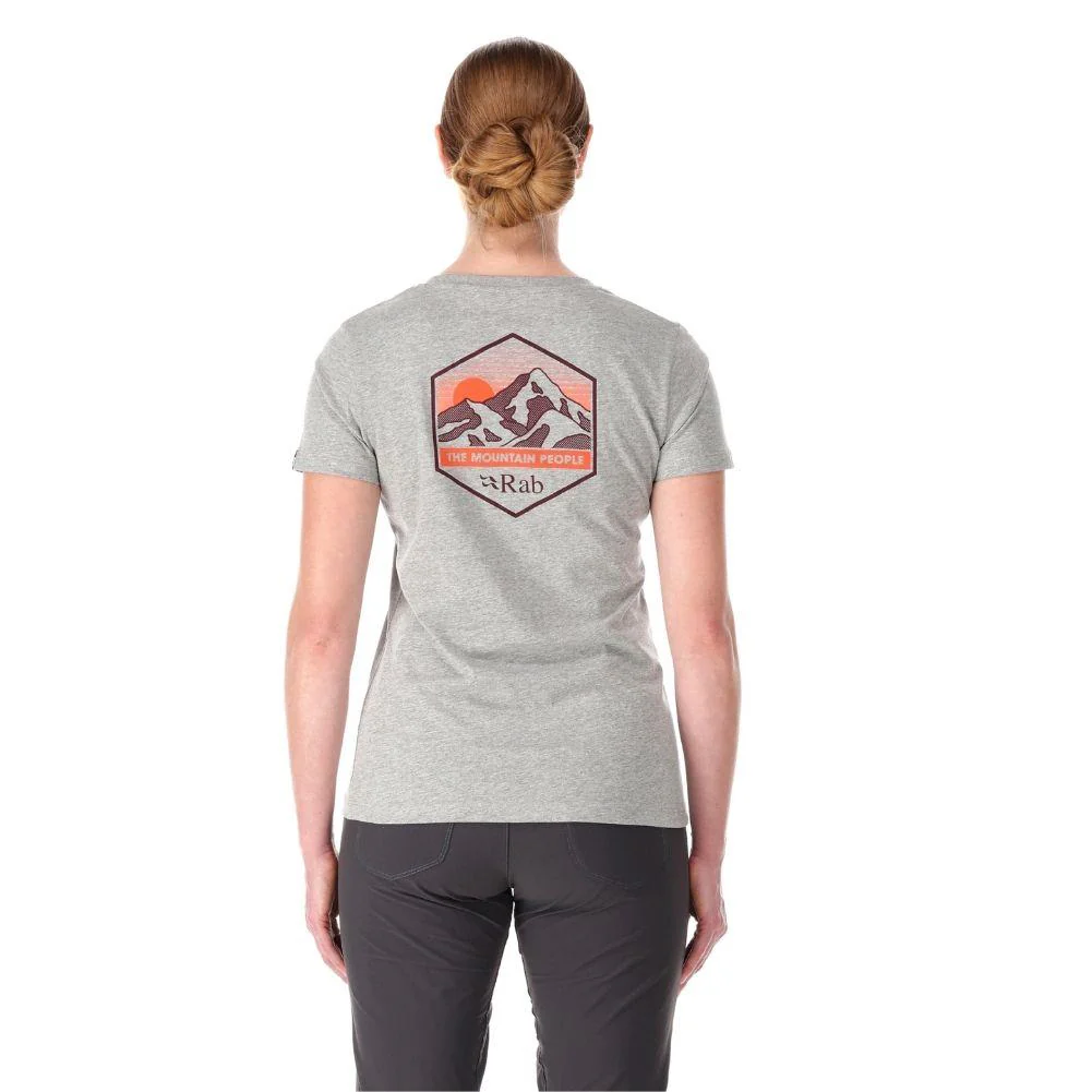 Rab Women's Stance Mountain Peak Tee (Grey Marl) - Image 5