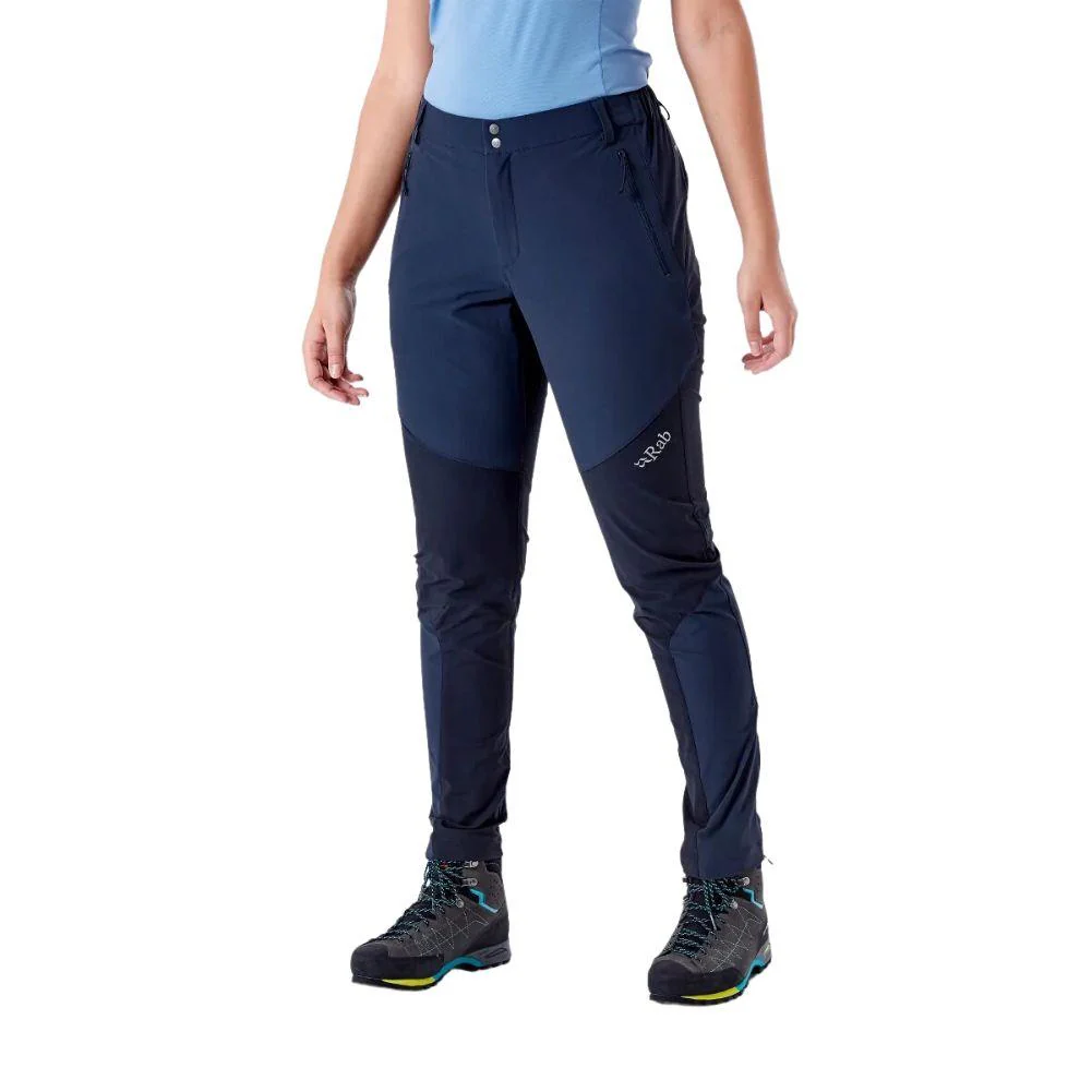 Rab Women's Torque Mountain Pants - 10 (Beluga/Black)