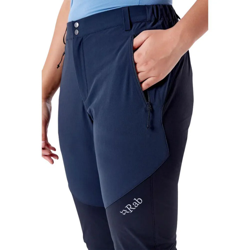 Rab Women's Torque Mountain Pants - 10 (Beluga/Black) - Image 2