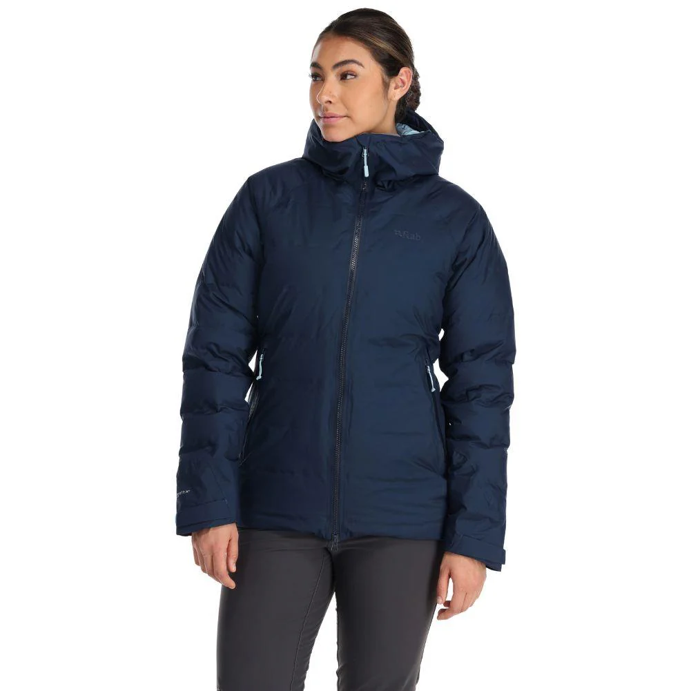 Rab Women's Valiance Waterproof Down Jacket (Deep Ink) - Image 2