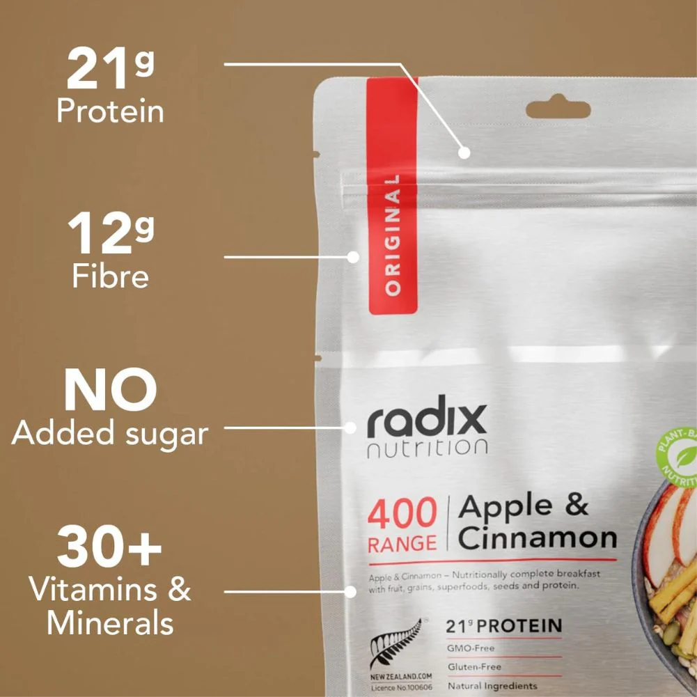 Radix Nutrition Original Breakfast v9.0 - 400Kcal (Apple Cinnamon) - Image 3