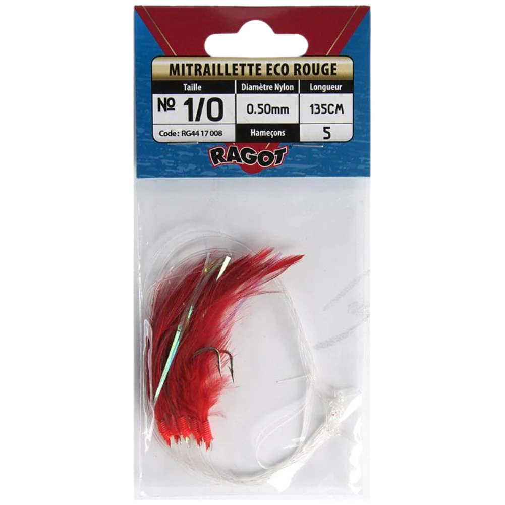 Ragot Mitraillette Eco Blanch 1/0 Fishing Feather - Image 2