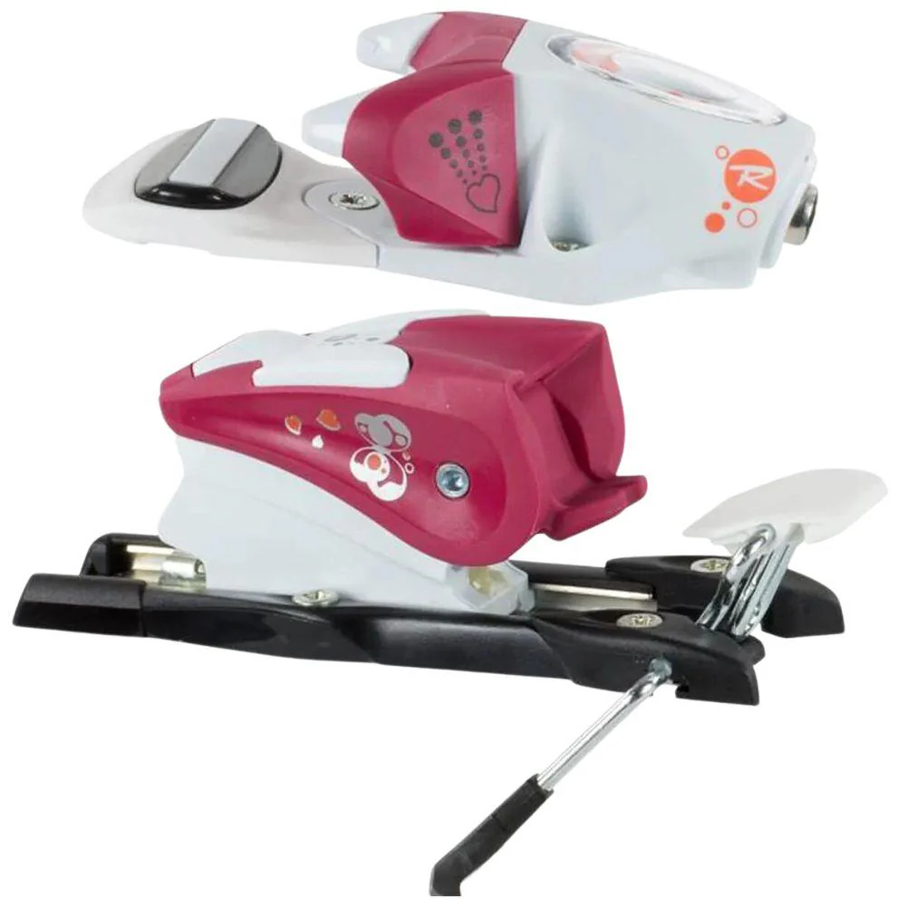 Rossignol Comp Kid Ski Bindings (White/Pink)