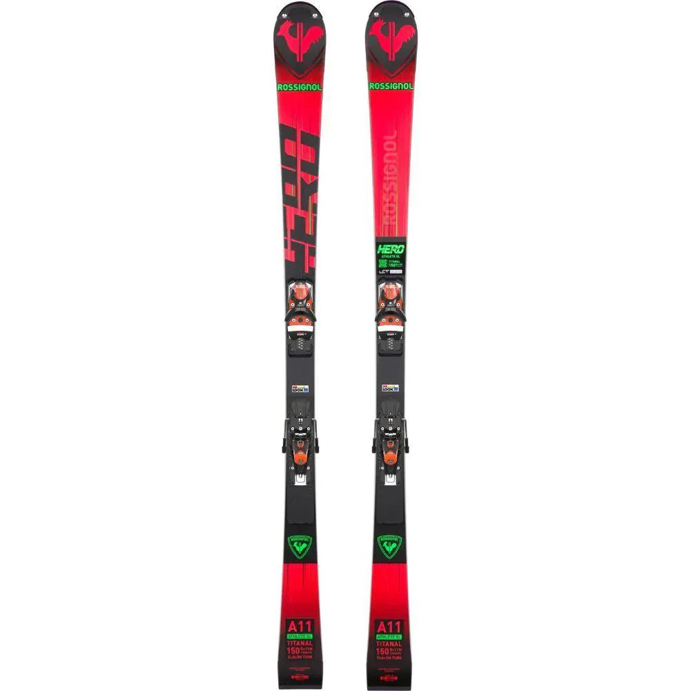 Rossignol Unisex Hero Athlete SL Skis (R22) 150cm & SPX 12 Rockerace Bindings