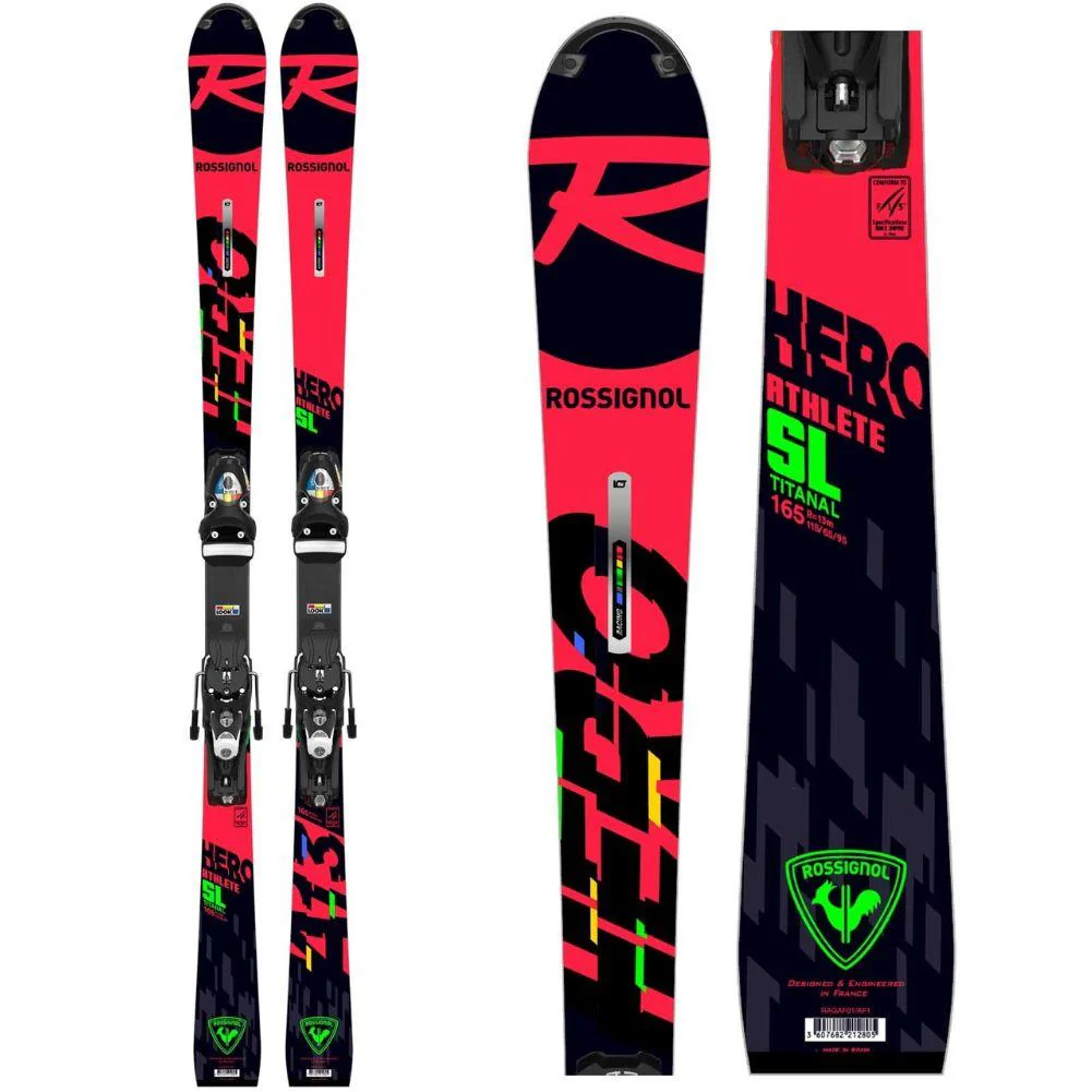 Rossignol Unisex Hero Athlete FIS SL Factory (R22) Race Ski + SPX 15 Rockerace Bindings - 165cm