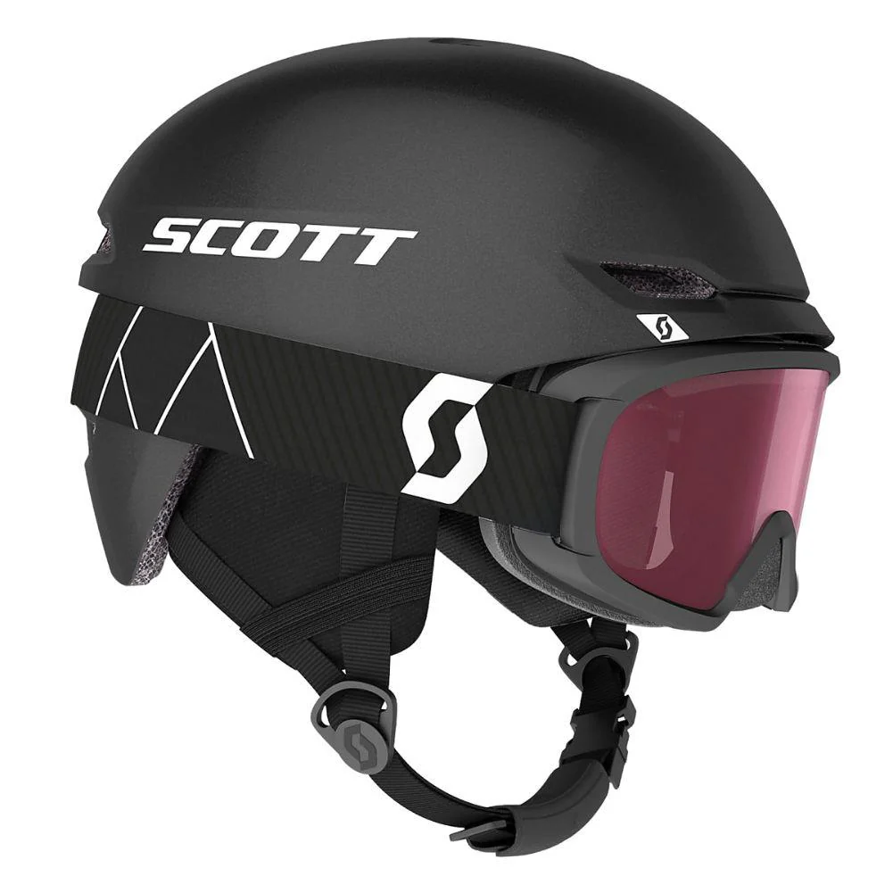 Scott Keeper 2 Junior Helmet + Junior Witty Goggle - Helmet & Goggle Package (Granite Black) 2023