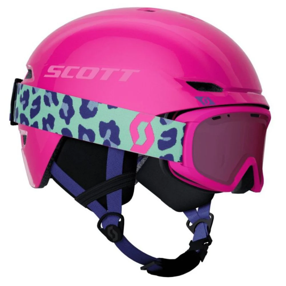 Scott Keeper 2 Junior Helmet + Junior Witty Goggle - Helmet &amp; Goggle Package (Neon Pink)