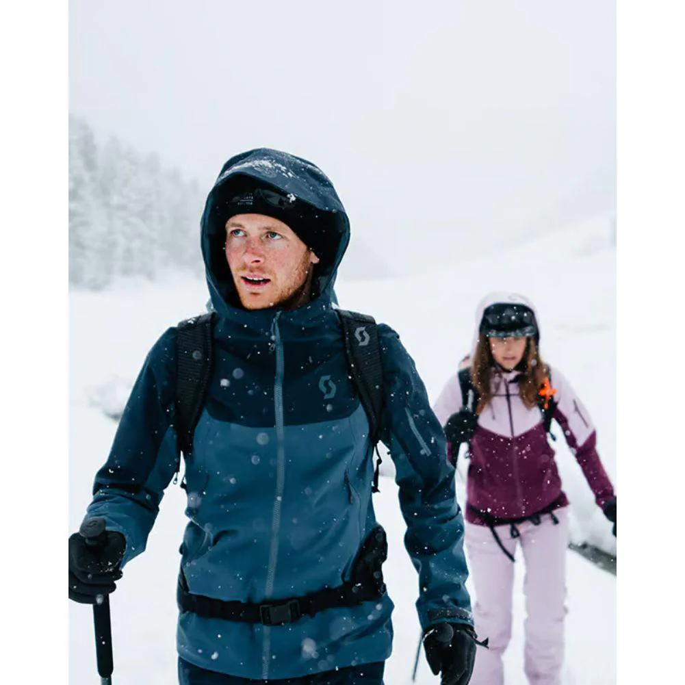 SCOTT Men's Explorair 3 Layer Snow Sports Jacket (Frozen Blue/Black) - Image 3