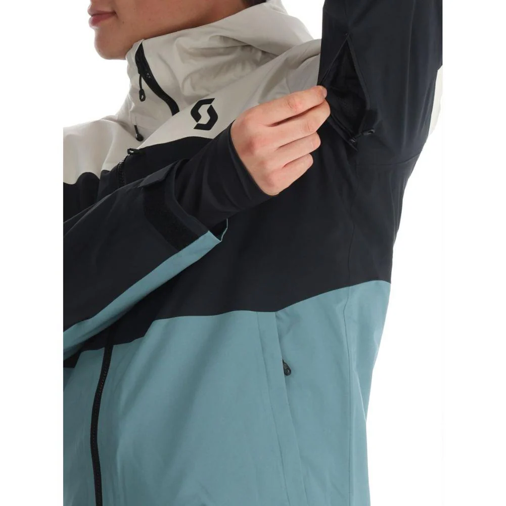 SCOTT Men's Ultimate Dryo 10 Jacket (Frozen Blue/Dust White) - Image 4