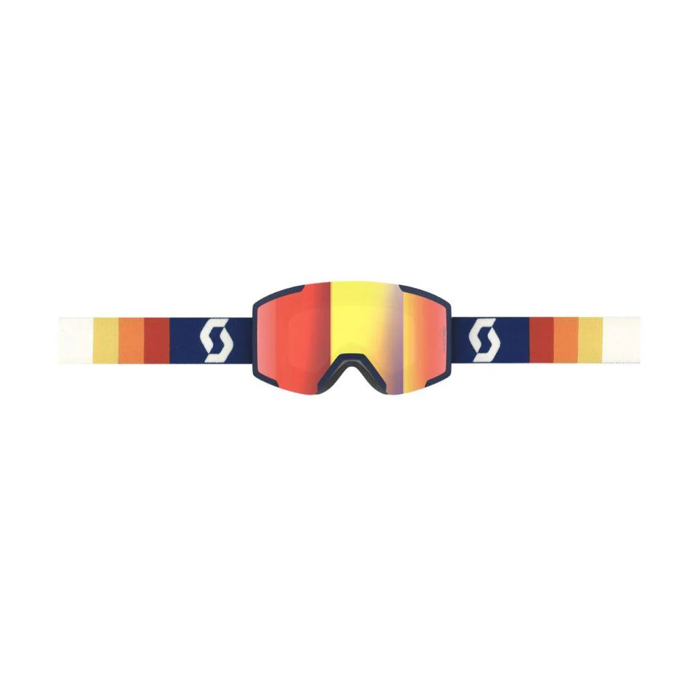 Scott Shield Snow Sports Goggles + Extra Lens (Retro Blue Enhancer Red Chrome) - Image 2