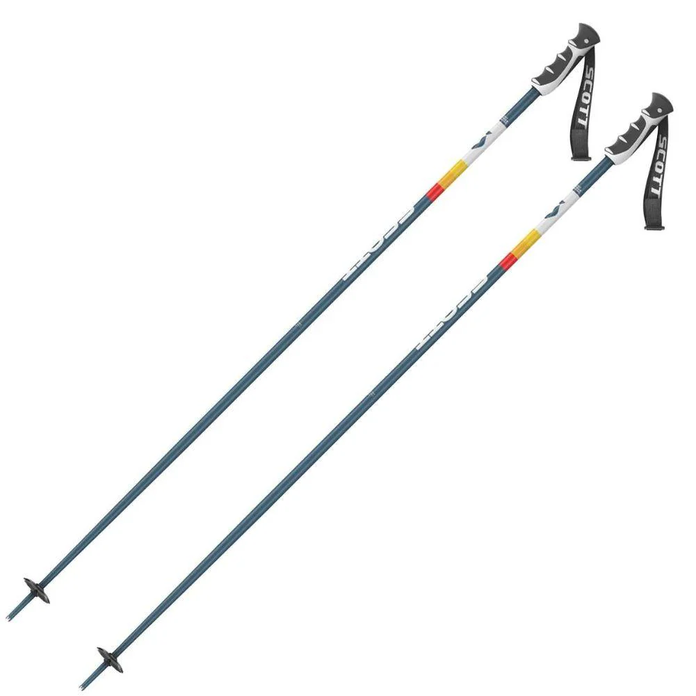 Scott Sun Valley Ski Poles (Retro Blue-Red)