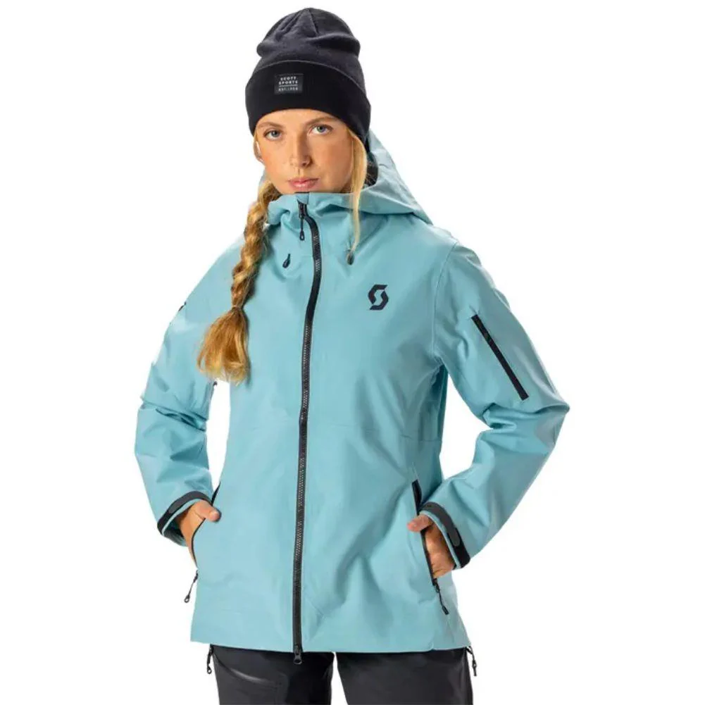 SCOTT Women's Explorair 3 Layer Snow Sports Jacket (Frosty Blue) - Image 3