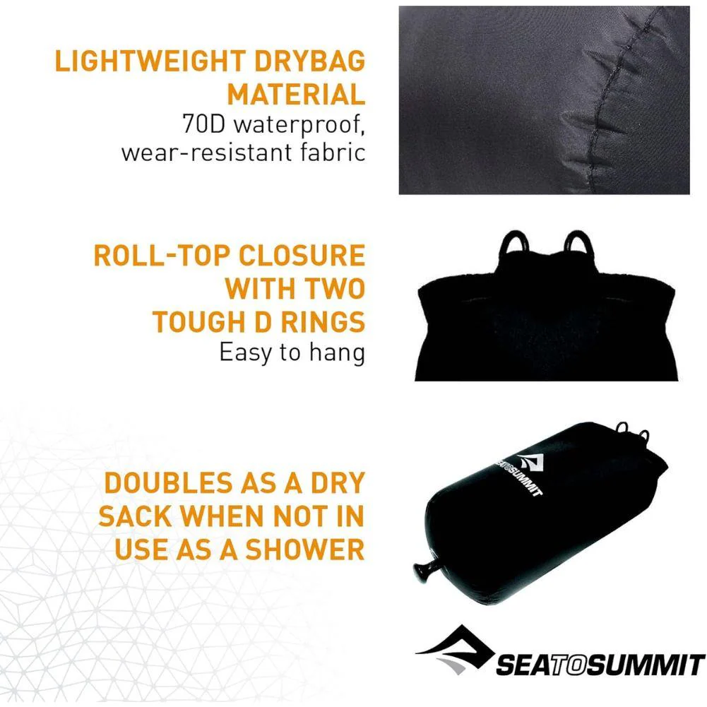 Sea To Summit 10L Pocket Shower (Black) - Image 5