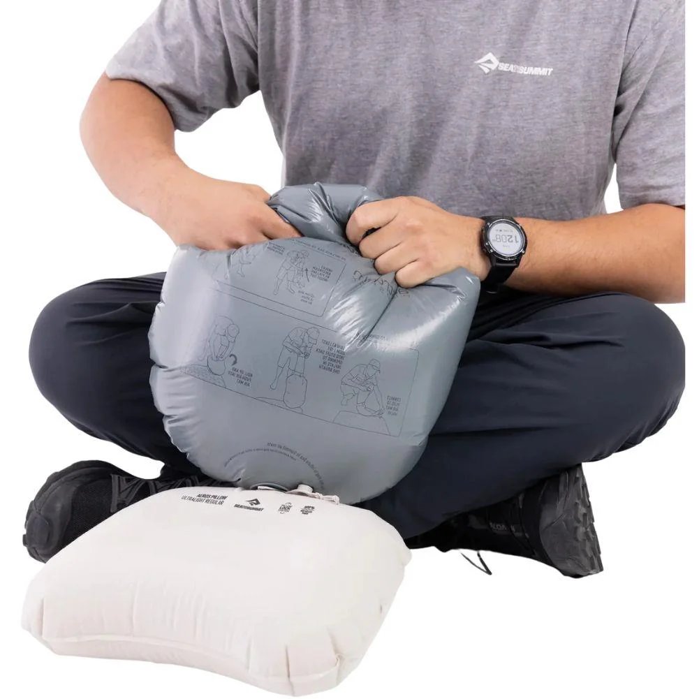 Sea To Summit Aeros Ultralight Pillow - Large (Beluga Grey) - Image 6