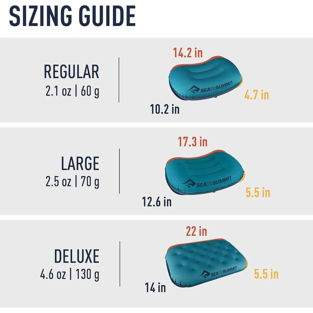 Sea To Summit Aeros Ultralight Pillow - Large (Grey) - Image 9