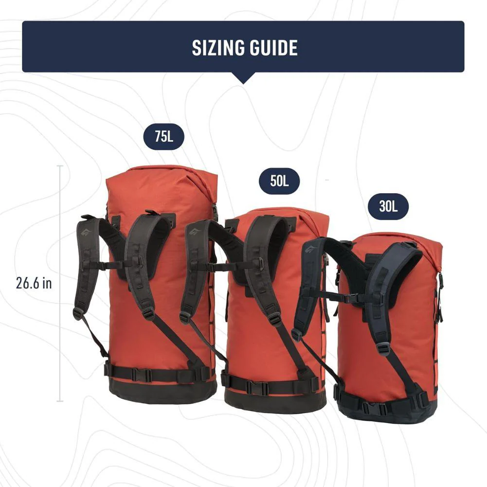 Sea to Summit Big River Dry 75L Backpack (Jet Black) - Image 6