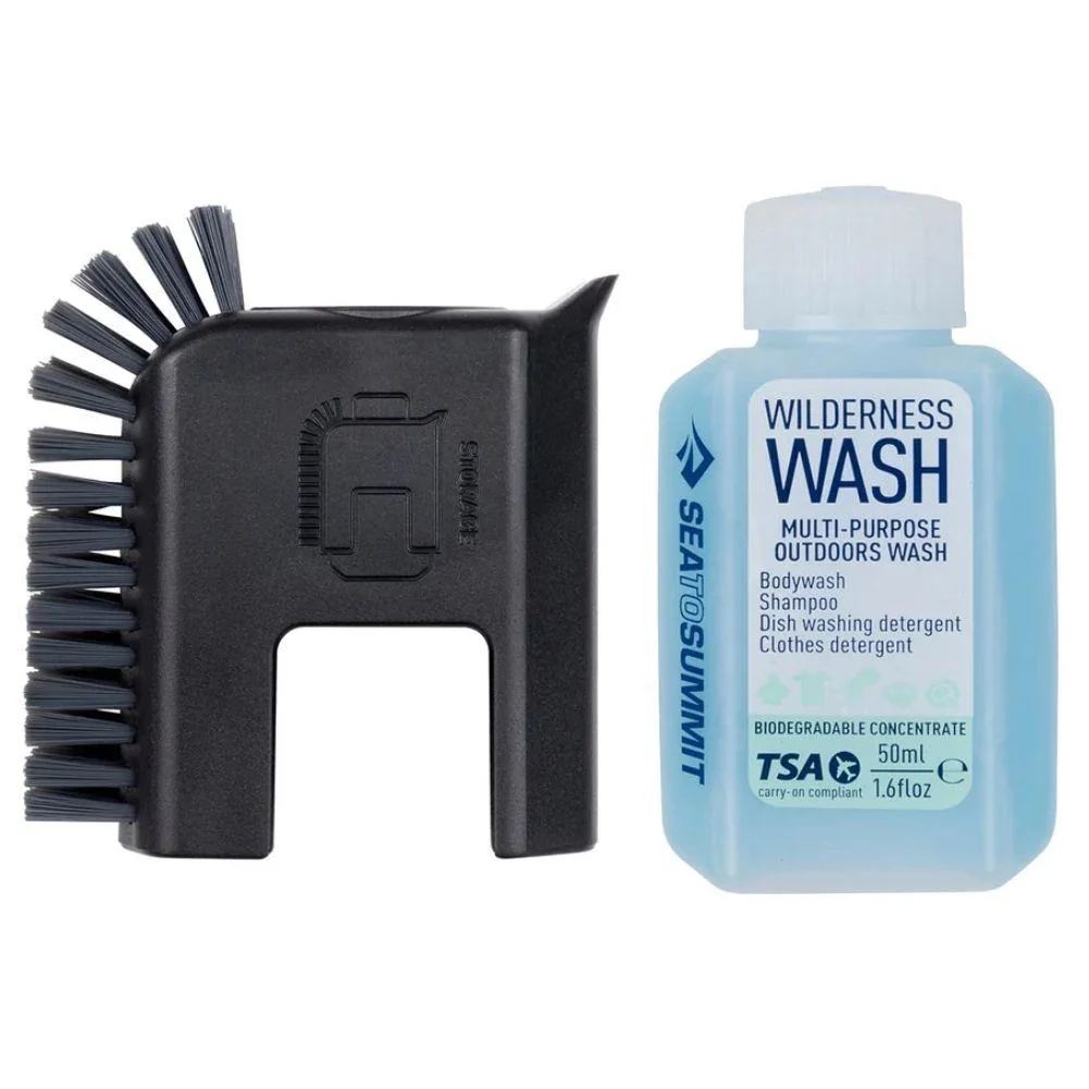 Sea to Summit Camp Kitchen Pot Scrubber and Soap (Black)