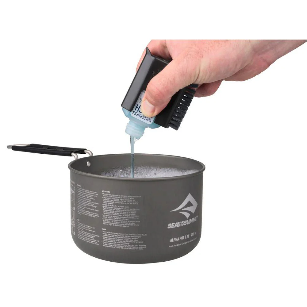 Sea to Summit Camp Kitchen Pot Scrubber and Soap (Black) - Image 4