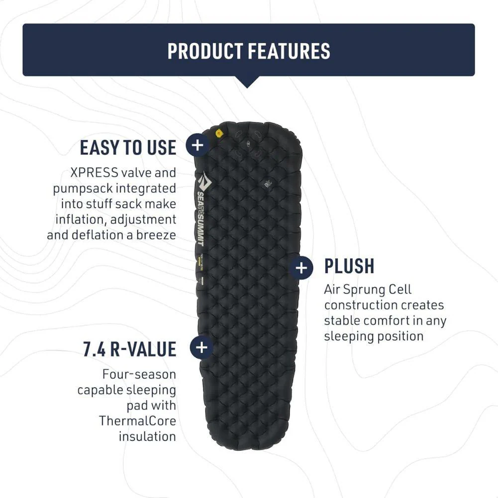 Sea To Summit Ether Light XR PRO Insulated Air Sleeping Mat - Regular (Black) - Image 8